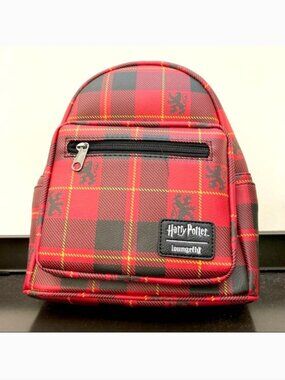 Harry Potter x Loungefly Gryffindor plaid mini backpack